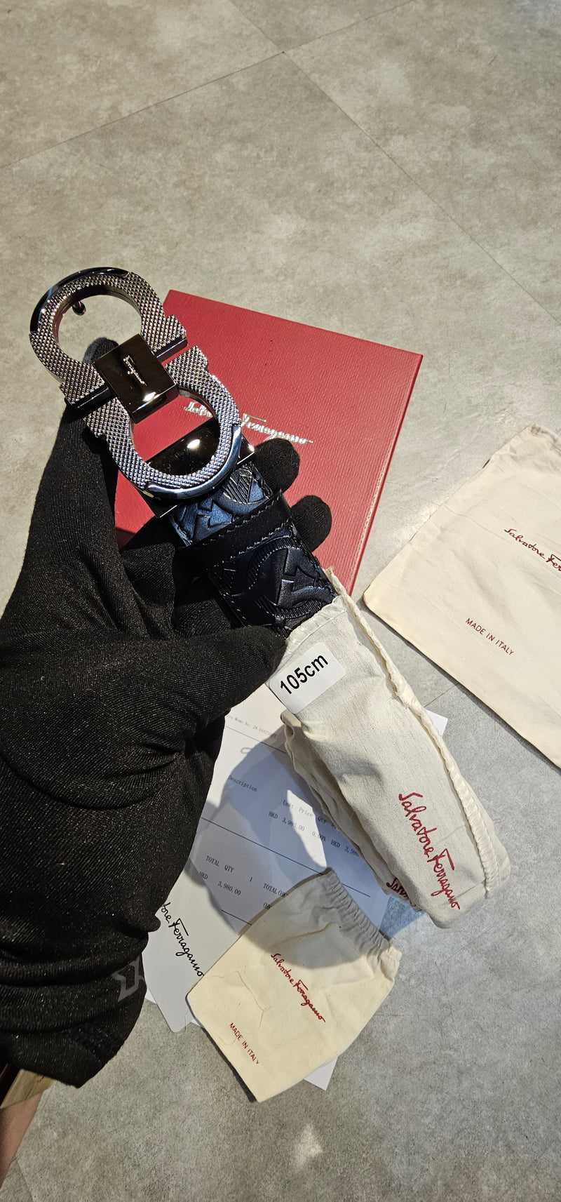 Cinto Salvatore Ferragamo dupla face